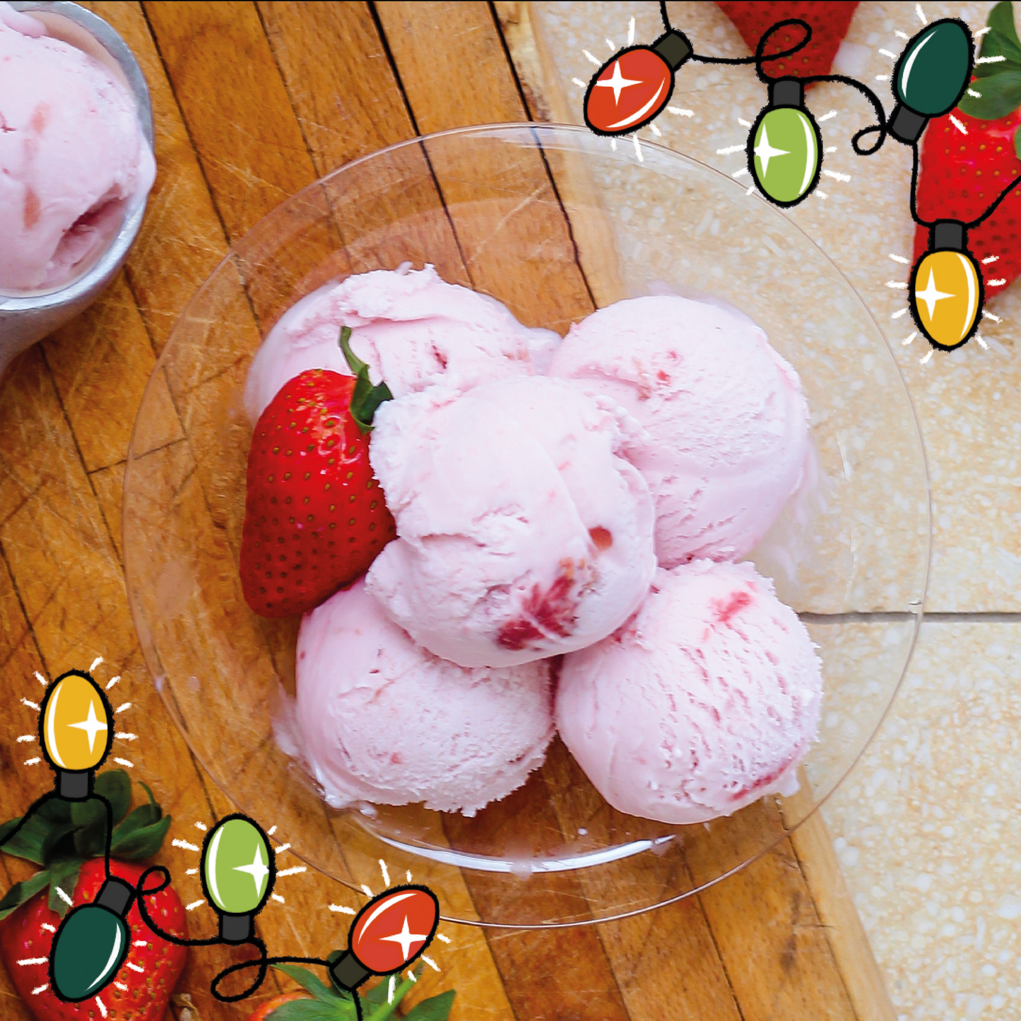 Strawberry Plant Based Ice Cream