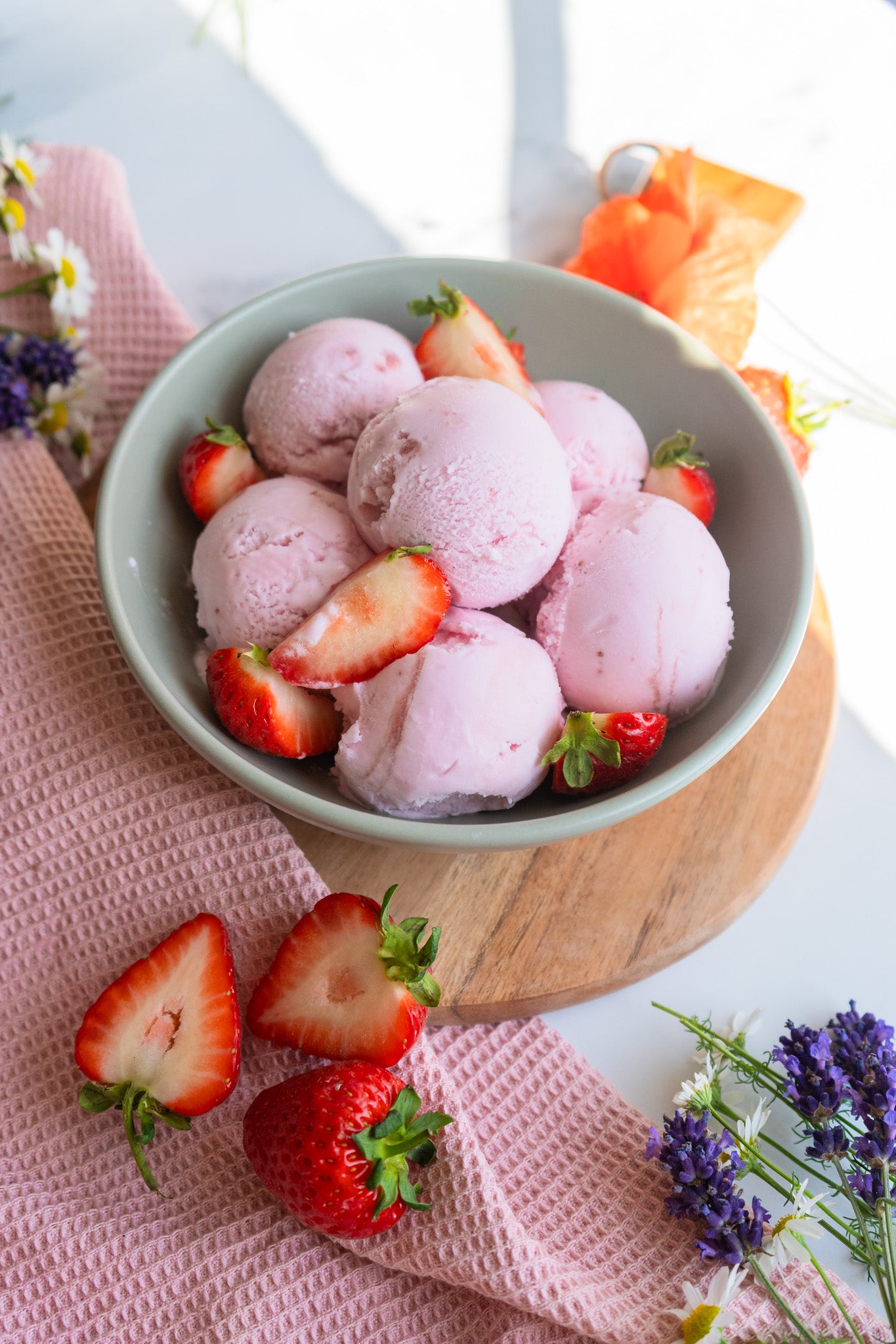 Strawberry Plant Based Ice Cream