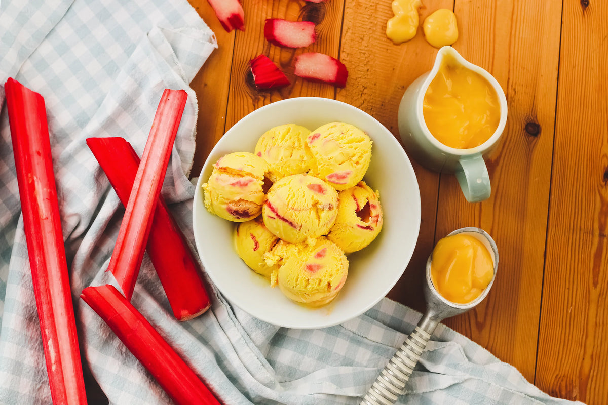 Rhubarb and Custard Ice Cream