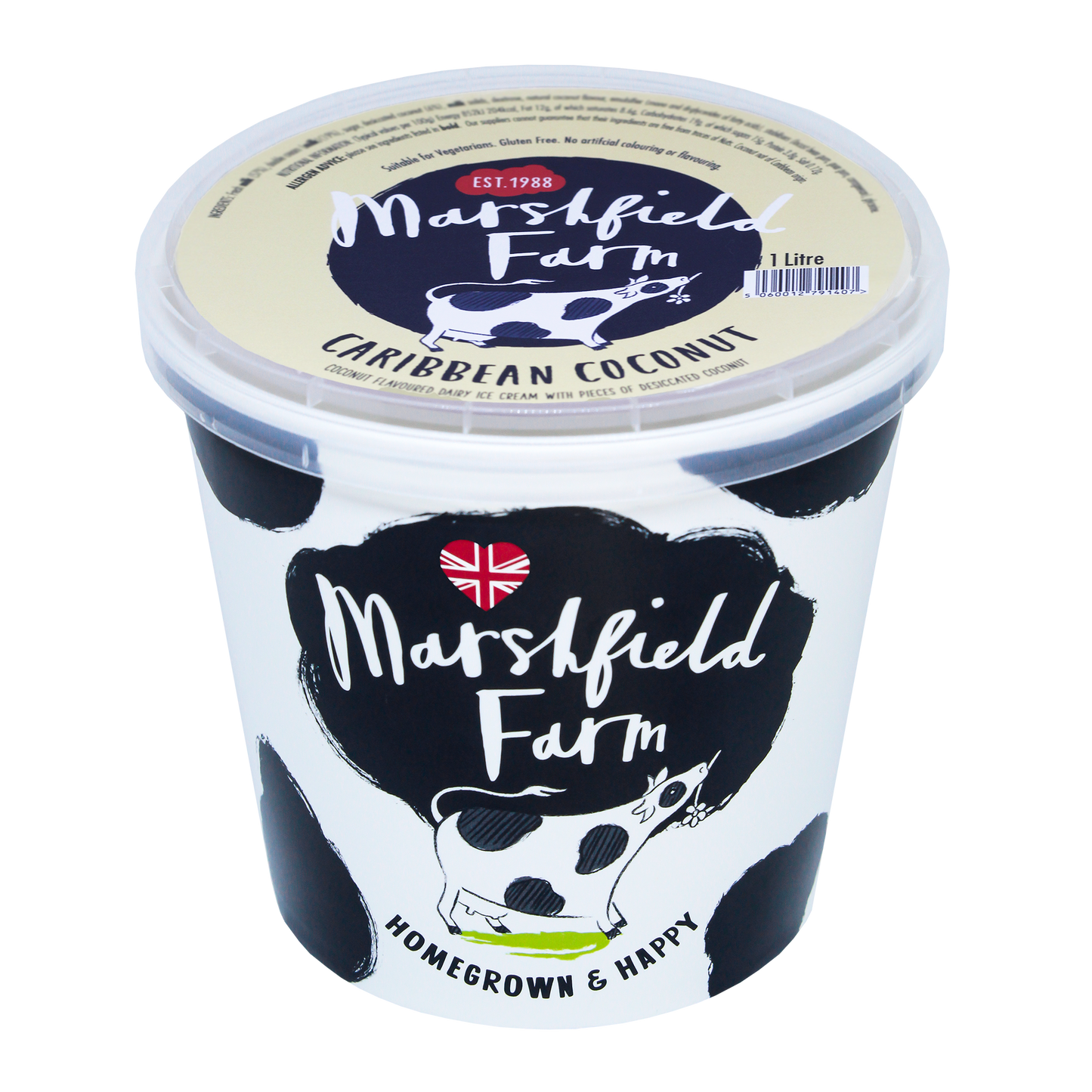 Marshfield Farm Caribbean Coconut Ice Cream 1 Litre Tub