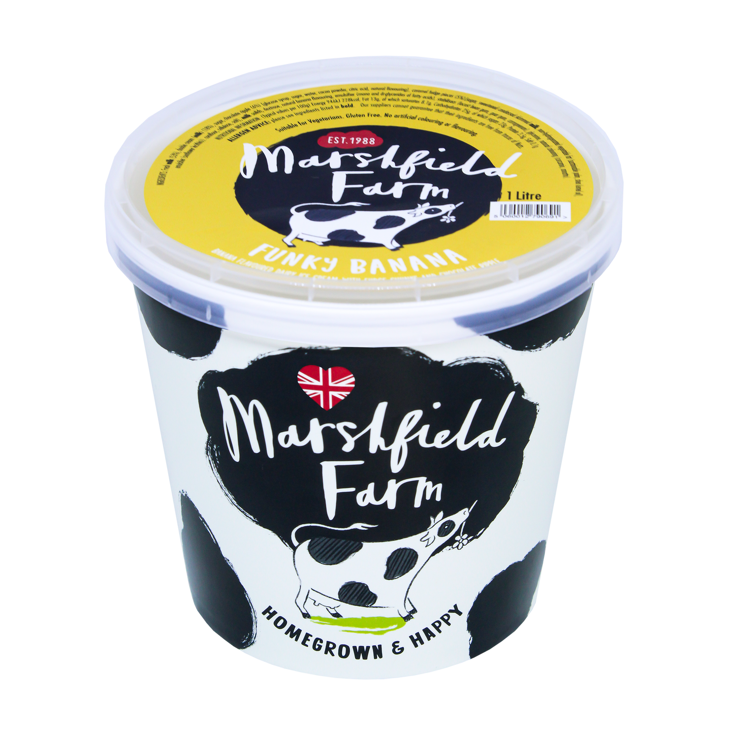 Marshfield Farm Funky Banana Ice Cream 1 Litre Tub