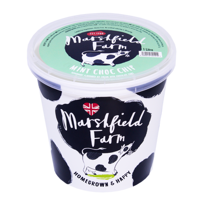 Marshfield Farm Mint Choc Chip Ice Cream 1 Litre Tub
