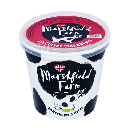 Marshfield Farm Succulent Strawberry Ice Cream 1 Litre Tub