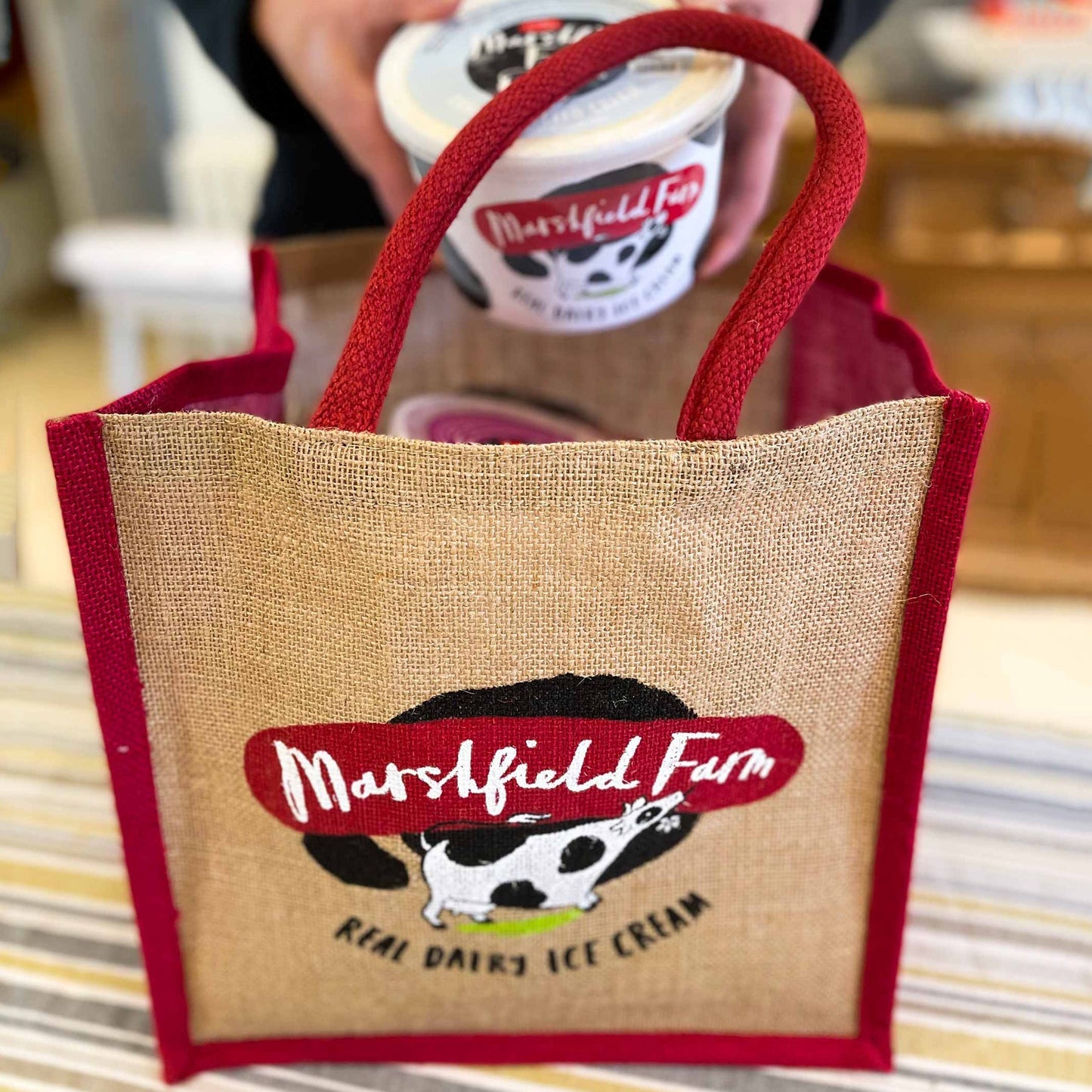 Marshfield Farm Ice Cream Jute Bag