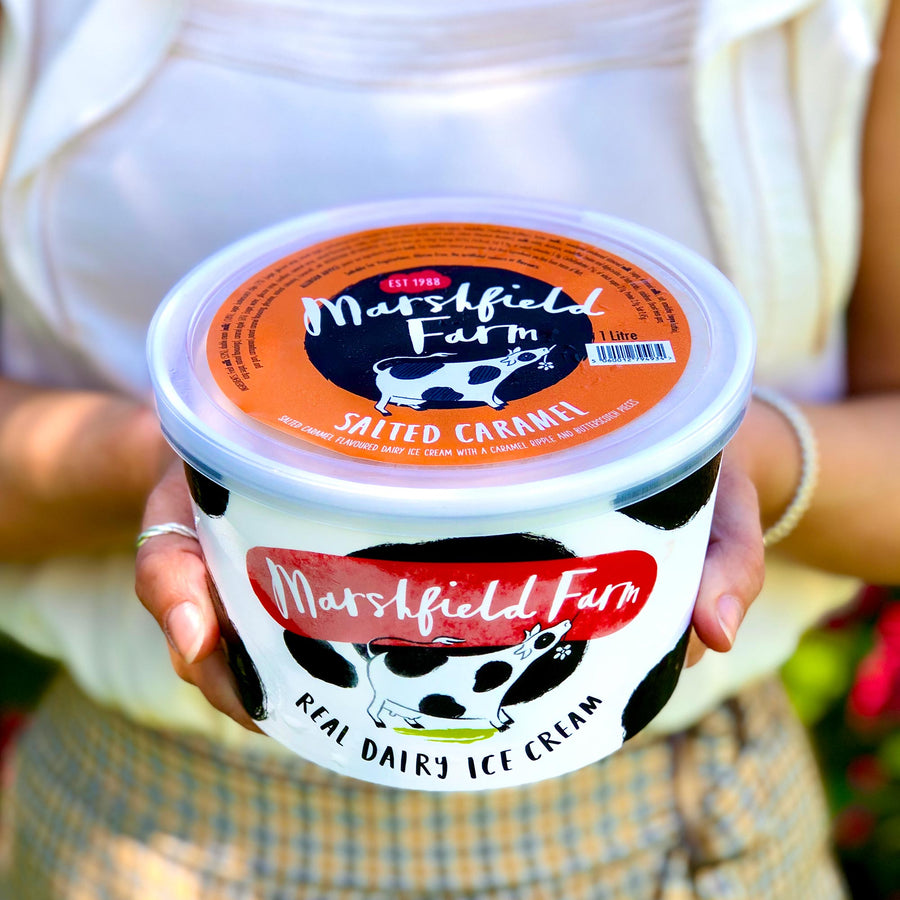 Salted Caramel Ice cream tub