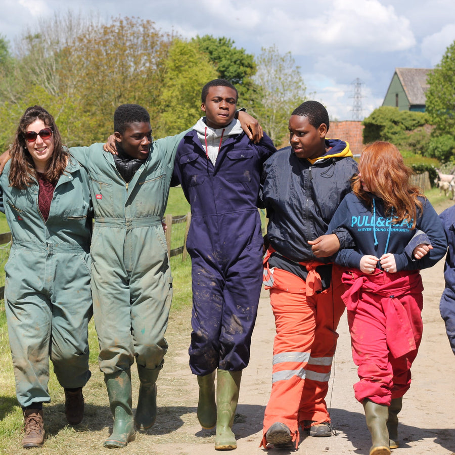 Young people at Jamie's Farm