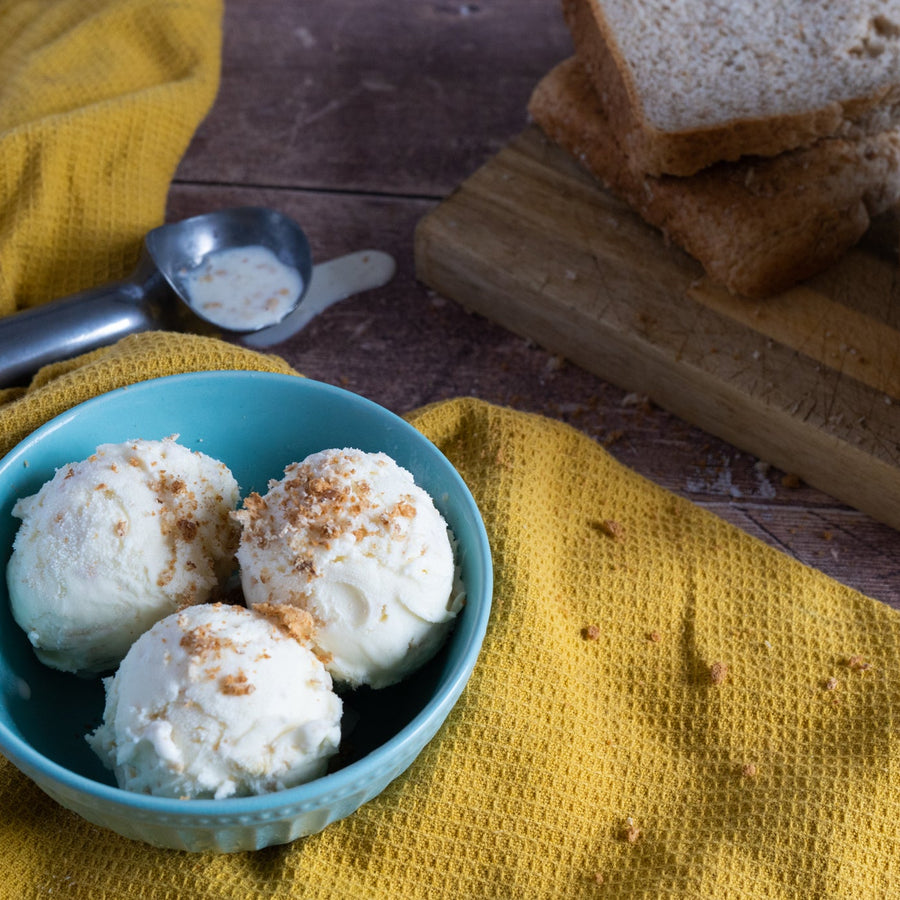 Marshfield Farm Brown Bread Ice cream, launched with English Heritage