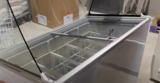 Marshfield Farm Freezer Video Removing Glass Lids IC Freezer