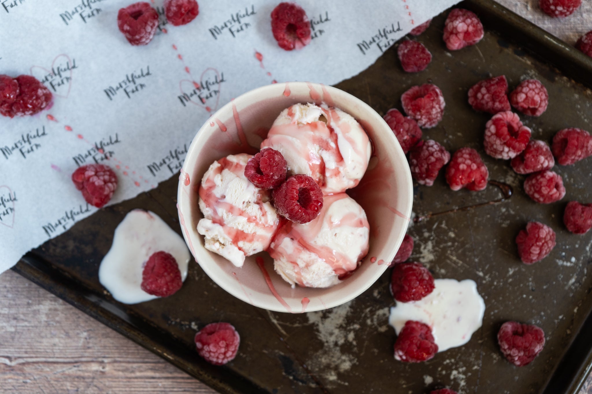 Raspberry Ripple Ice Cream – Marshfield Farm Ice Cream