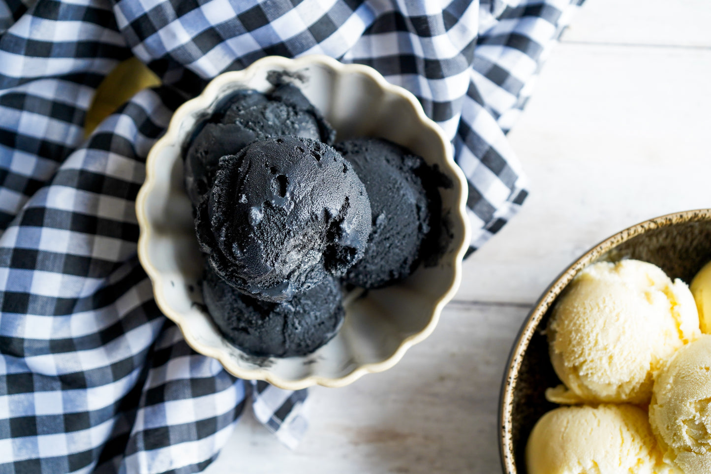 Black Vanilla Ice Cream