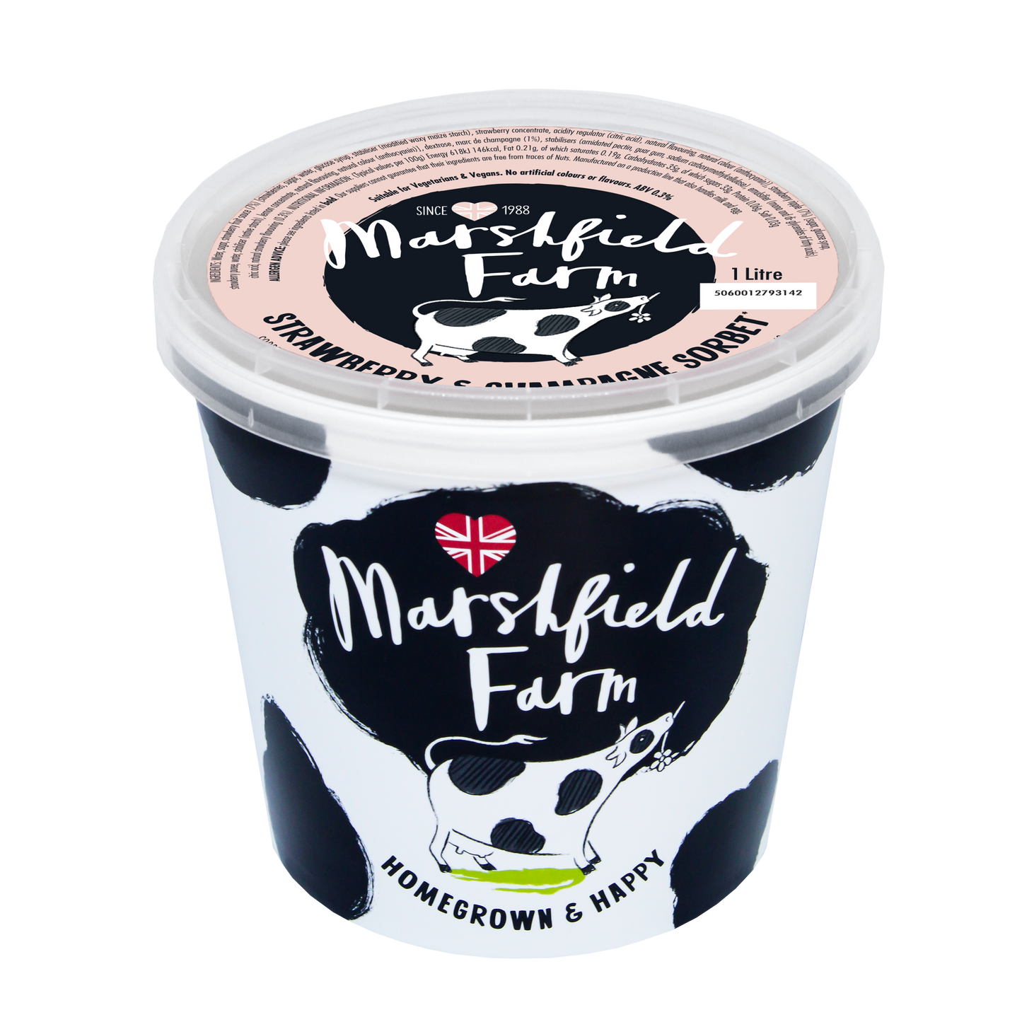 Champagne & Strawberry Sorbet