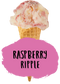 Marshfield Farm Raspberry Ripple Ice Cream Cut out Cone