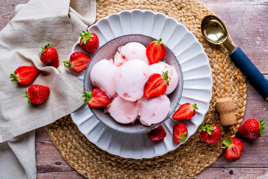 Champagne & Strawberry Sorbet