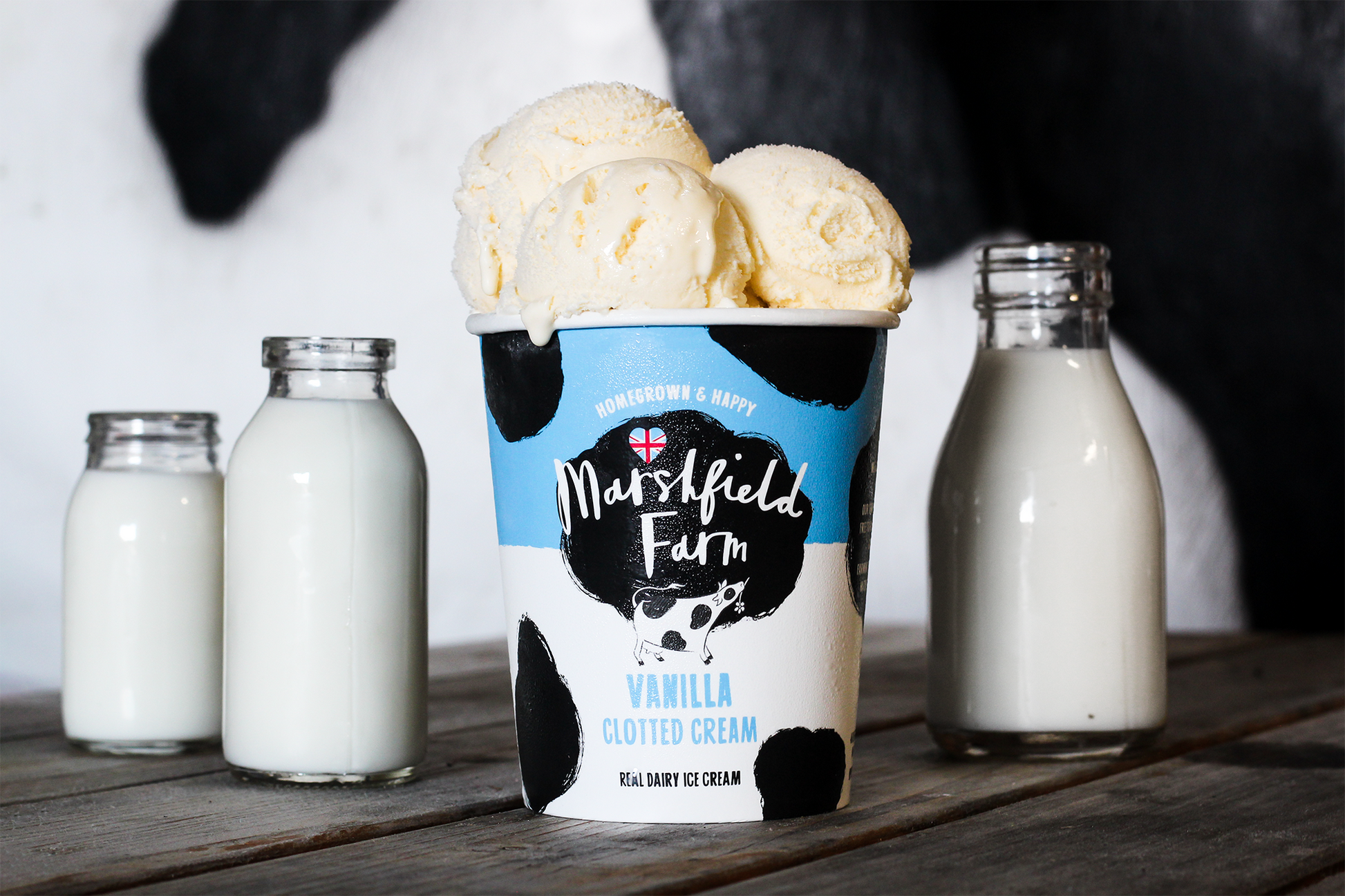 Marshfield Farm Vanilla Clotted Cream Ice Cream 500ml Tub