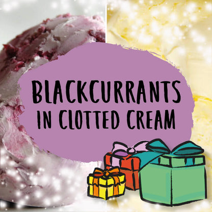 Blackcurrants in Clotted Cream Ice Cream