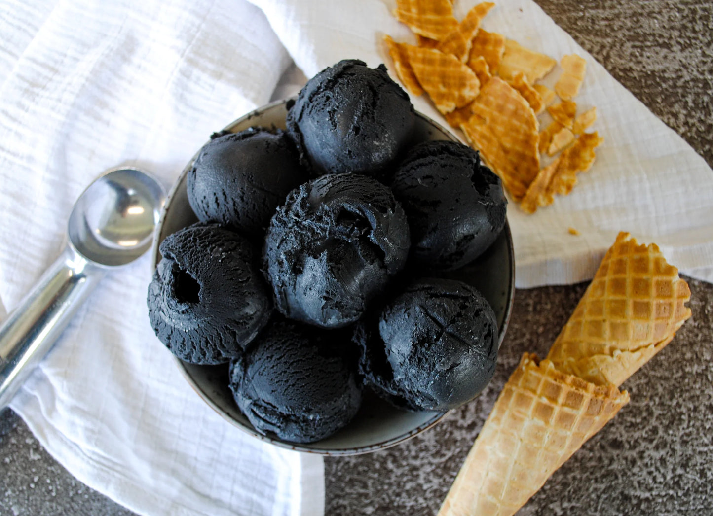 Black Vanilla Ice Cream