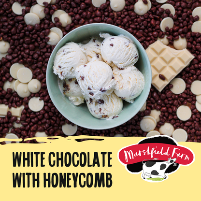 White Chocolate with Honeycomb Crunch Ice Cream