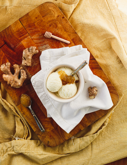 Marshfield Farm Honey and Stem Ginger Ice Cream