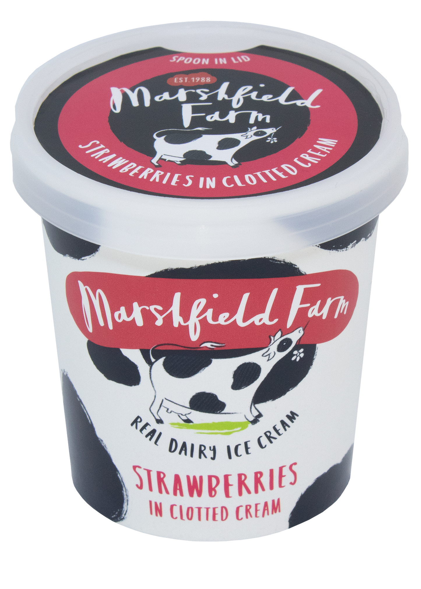 Marshfield Farm Strawberries in Clotted Cream 125ml Tub