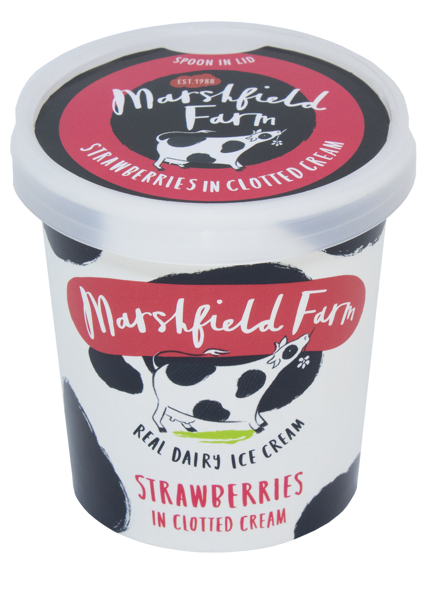 Marshfield Farm Strawberries in Clotted Cream 125ml Tub