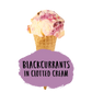 Blackcurrants in Clotted Cream Ice Cream