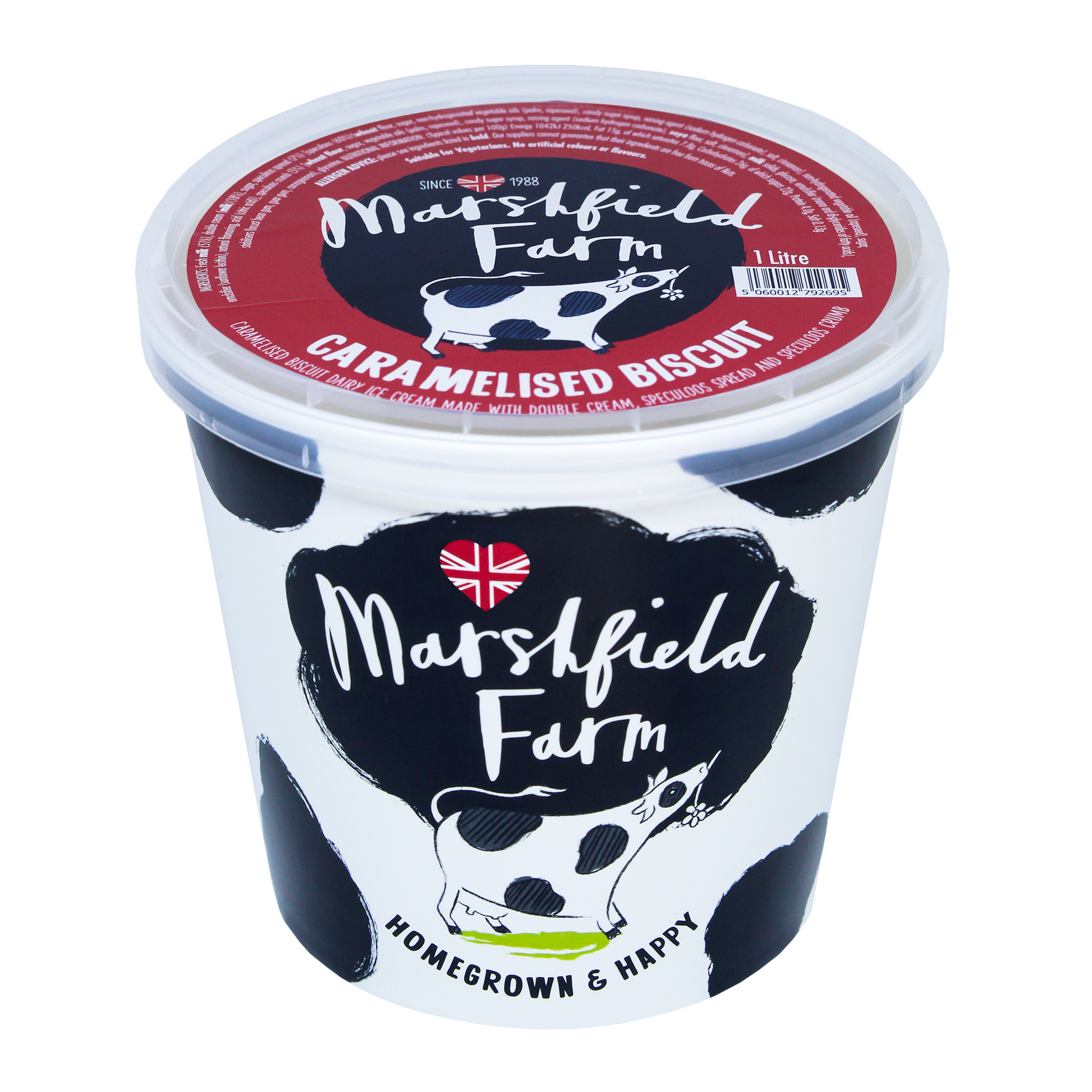 Marshfield Farm Caramelised Biscuit Ice Cream 1 Litre Tub