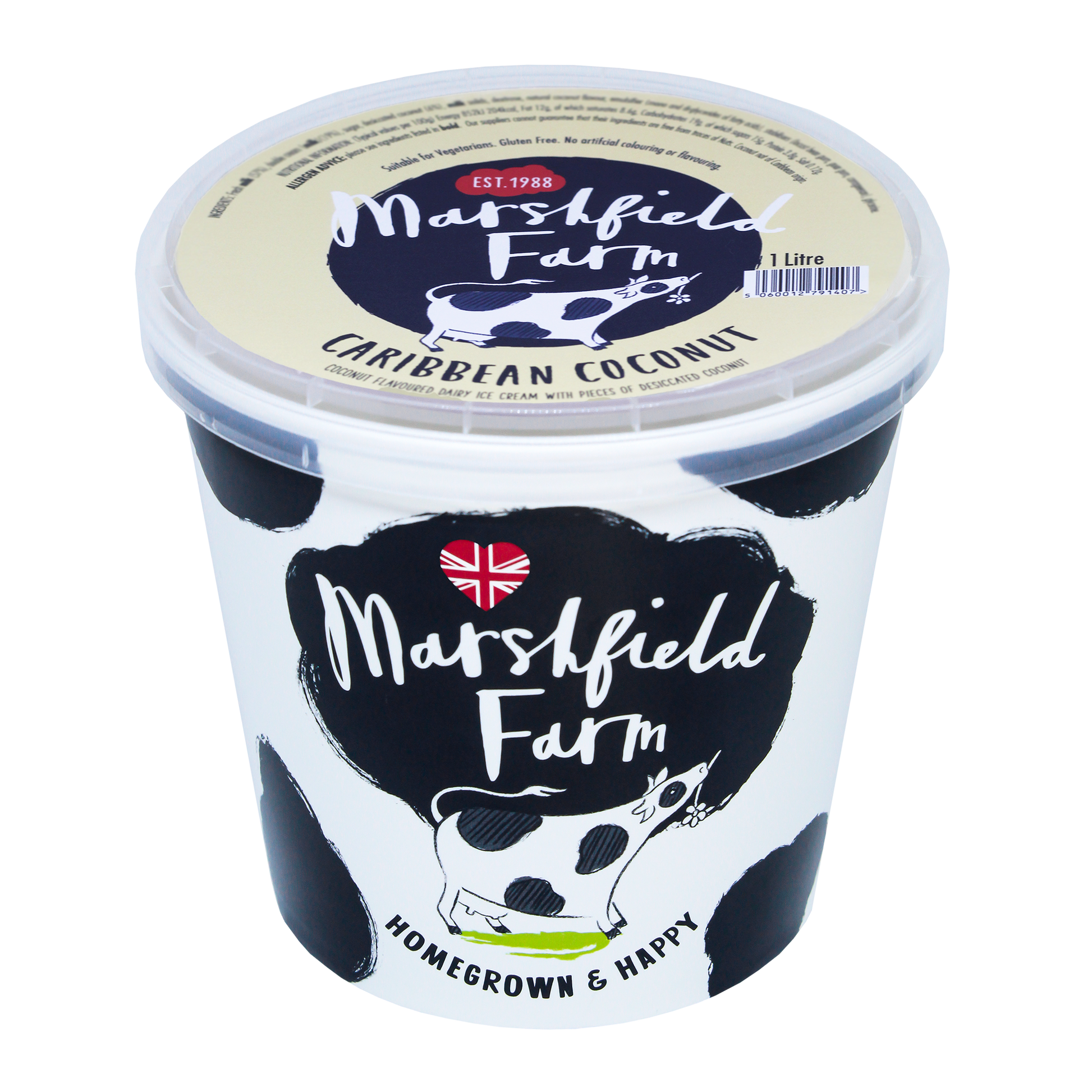 Marshfield Farm Caribbean Coconut Ice Cream 1 Litre Tub