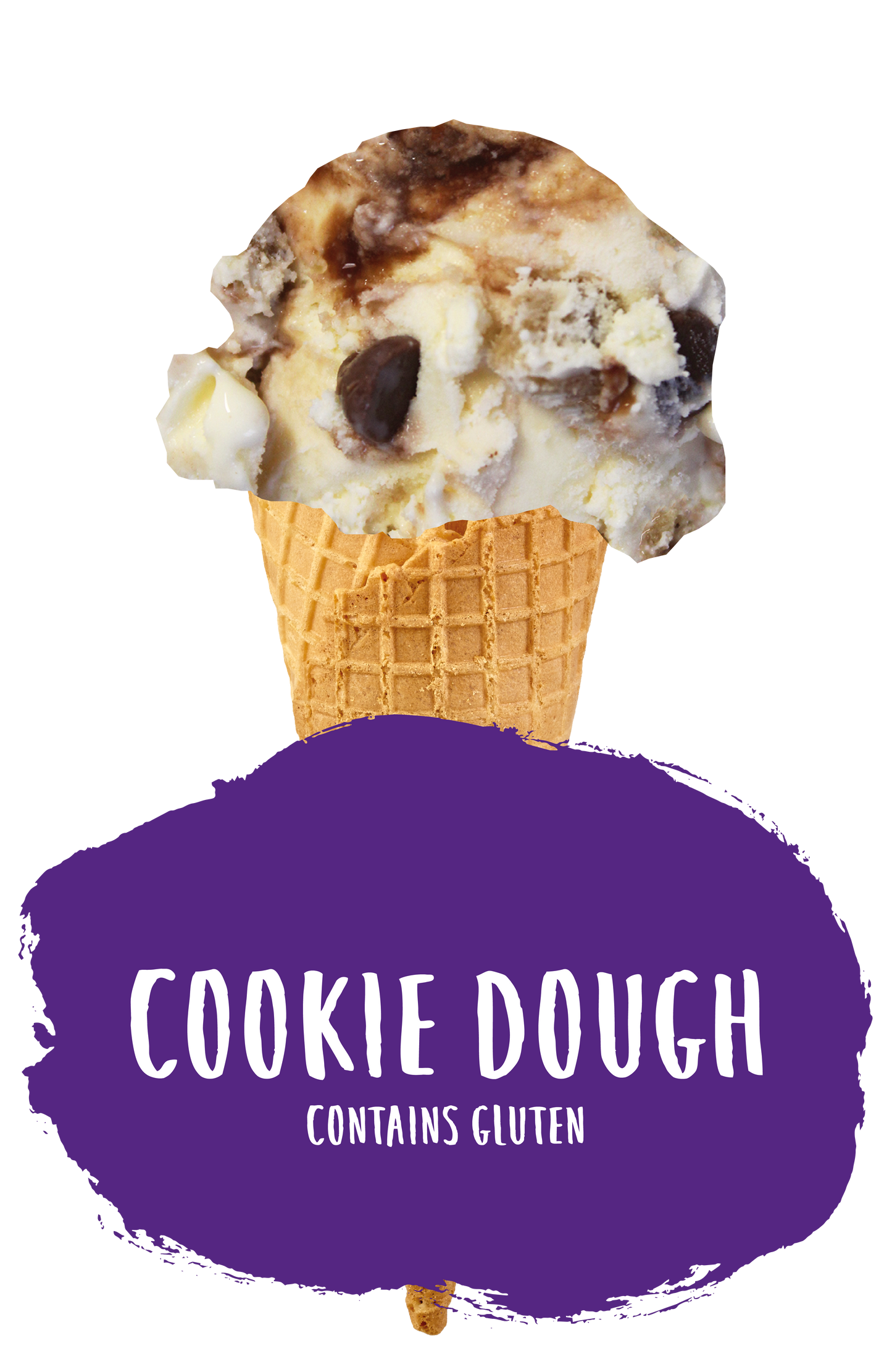 Marshfield Farm Cookie Dough Ice Cream Flavour Cone