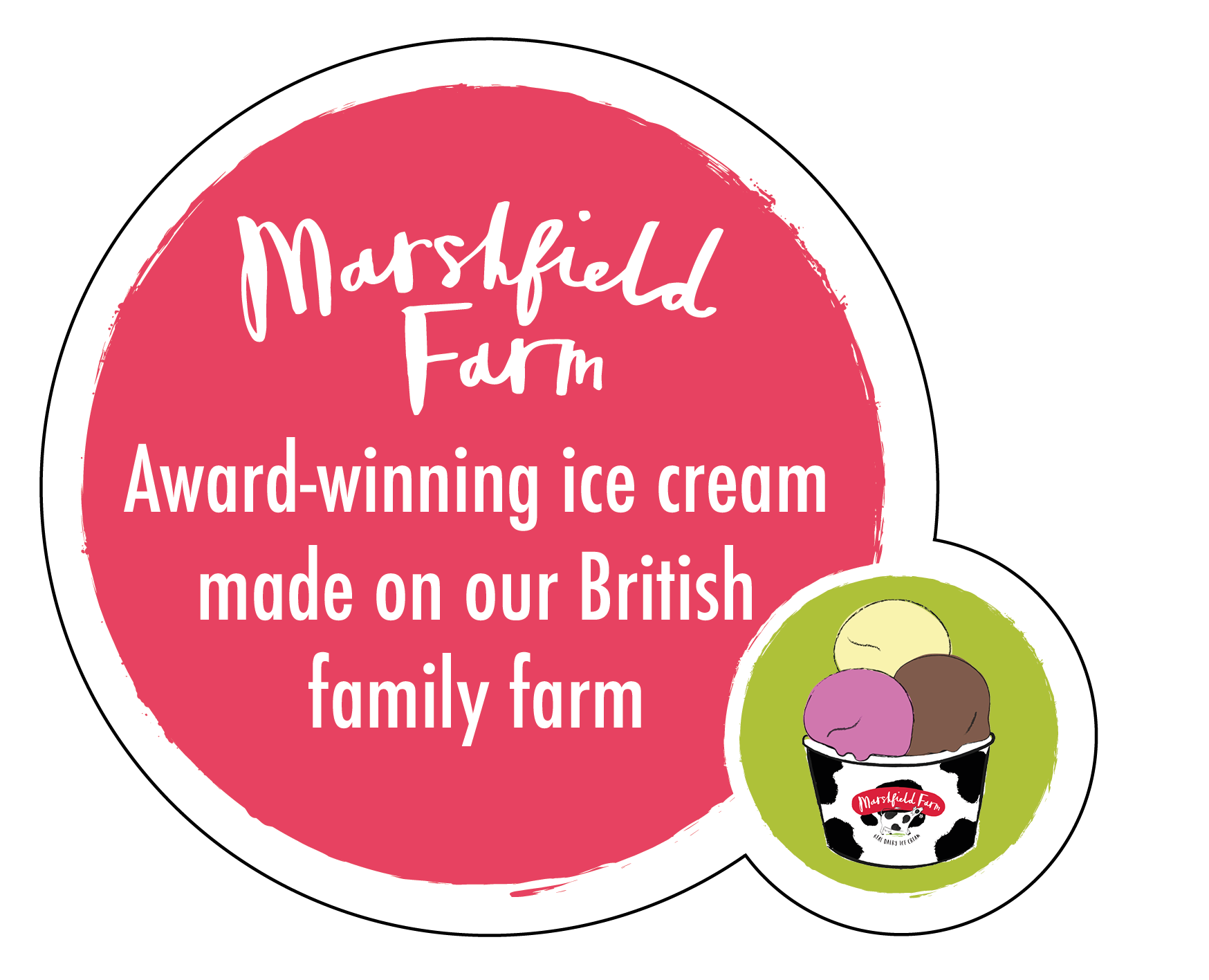 Marshfield Farm Branded Freezer Sticker