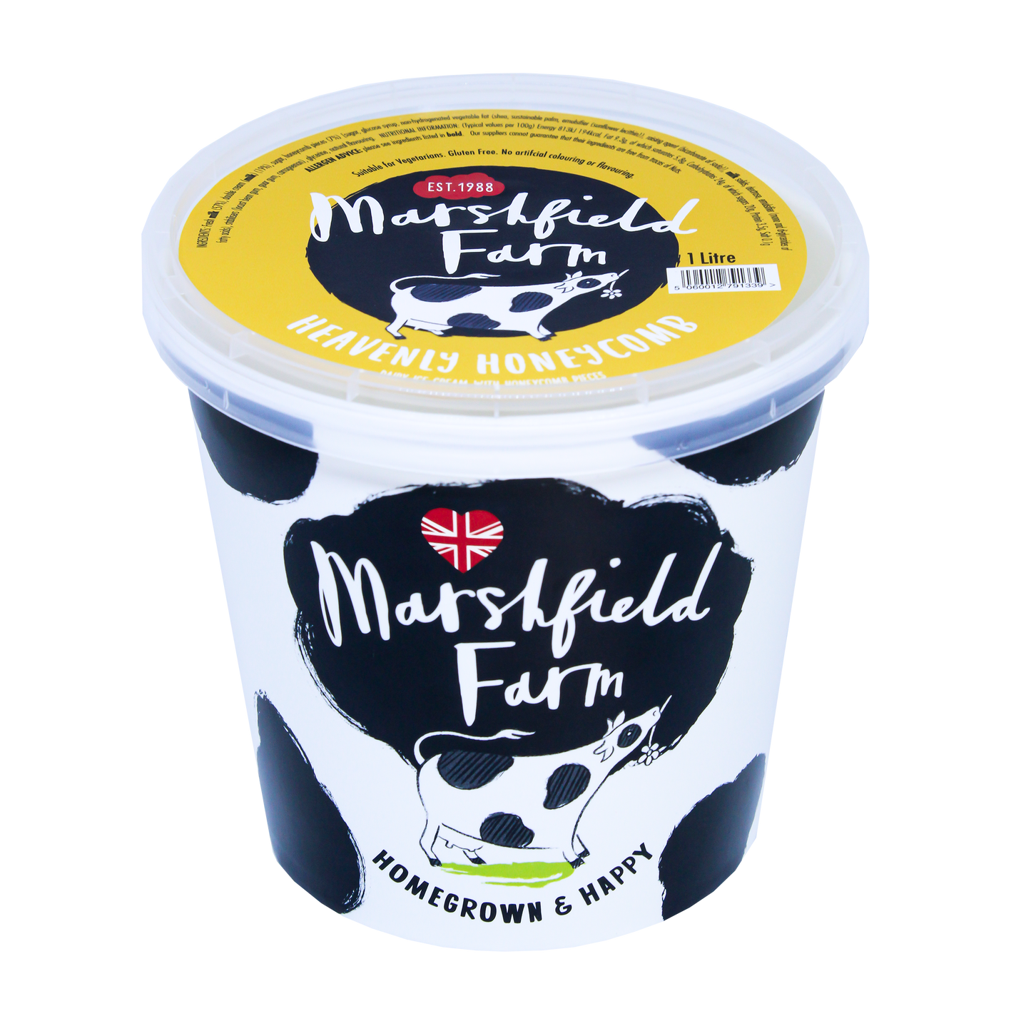 Marshfield Farm Heavenly Honeycomb Ice Cream 1 Litre Tub