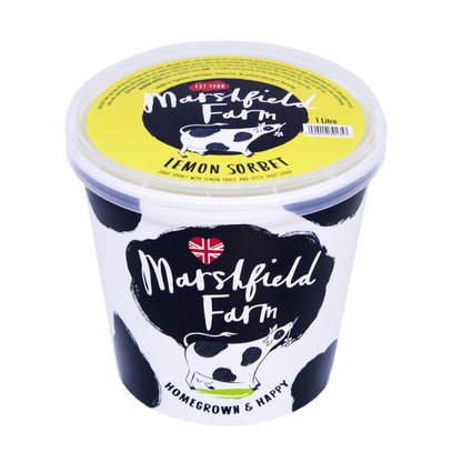Marshfield Farm Lemon Sorbet 1 Litre Tub