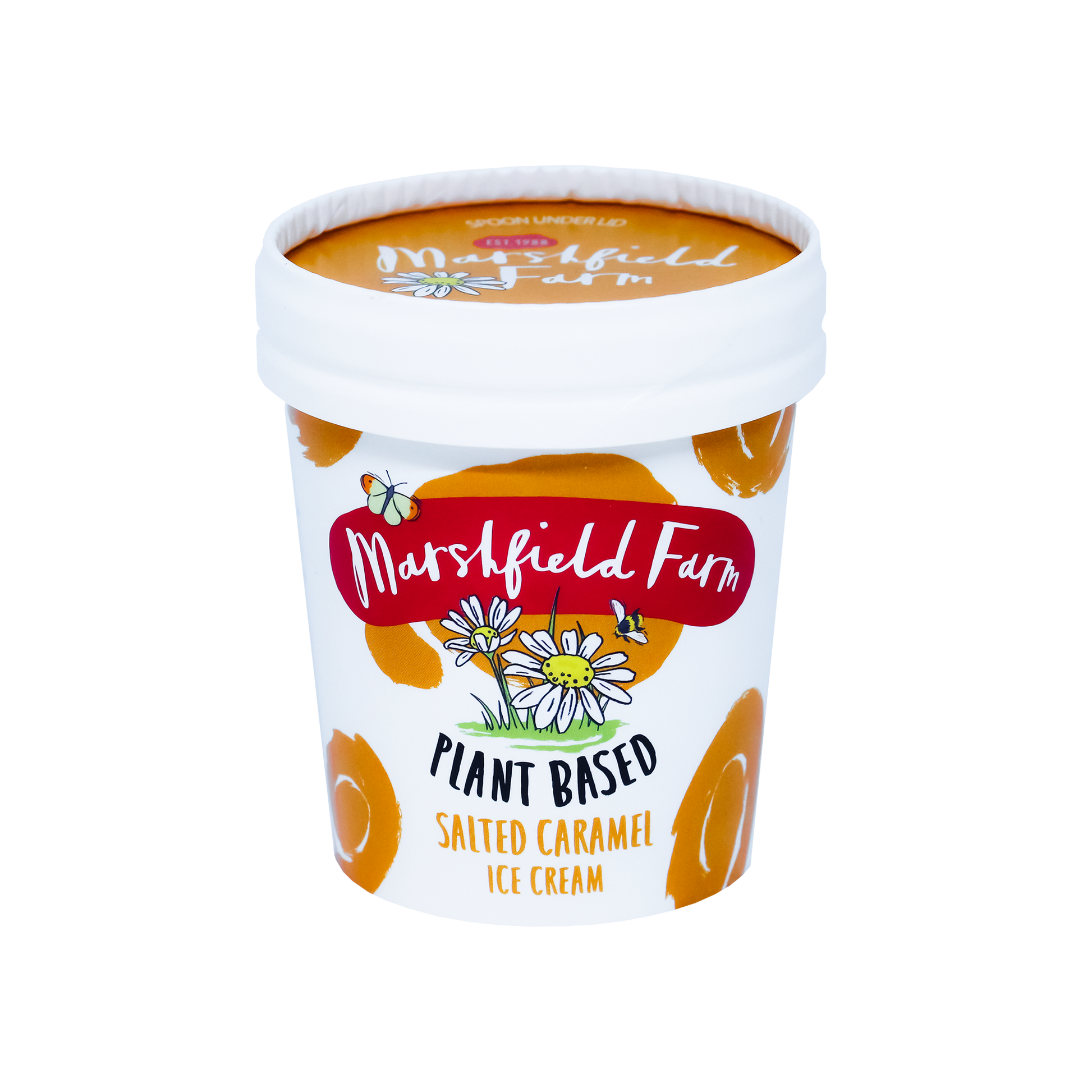 Marshfield Farm Plant Based Salted Caramel Ice Cream 125ml Tub