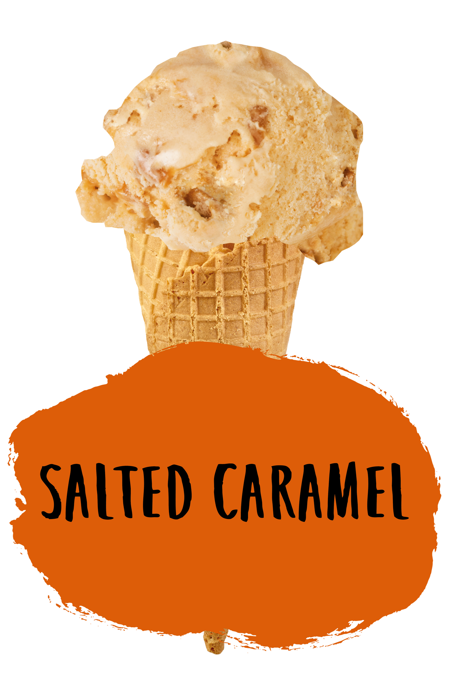 Marshfield Farm Salted Caramel Ice Cream Flavour Cone