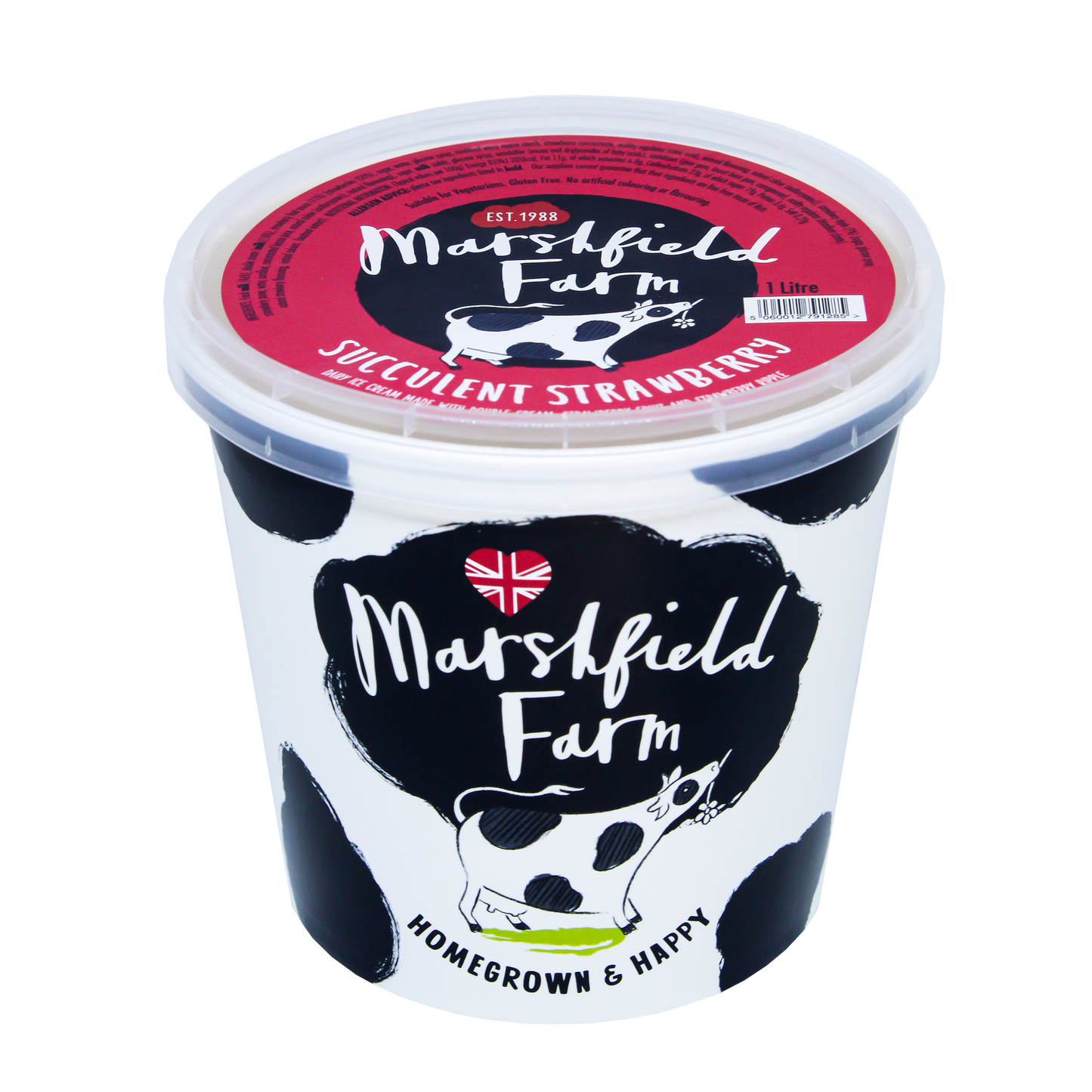 Marshfield Farm Succulent Strawberry Ice Cream 1 Litre Tub