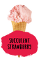 Succulent Strawberry Flavour Cone